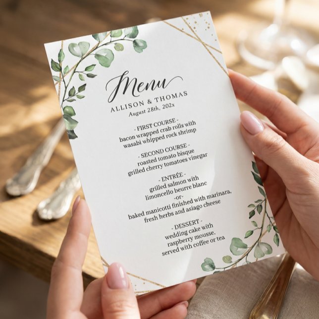 Menu Janto Geométrico Eucalyptus Deixa-se (Criador carregado)