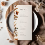 Menu Janto Hazelwood Wedding<br><div class="desc">Essa design é perfeita para casais que buscam incorporar a beleza da temporada de outono à sua papelaria de casamento enquanto mantêm uma apresentação polida e sofisticada.</div>