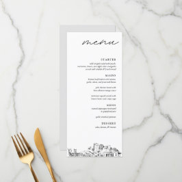 Menu Janto Honolulu Skyline Modern Wedn