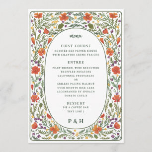 Menu Janto Ilustrado Poppies California