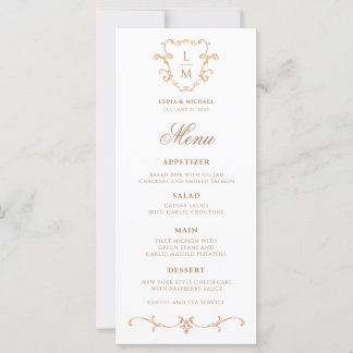Menu Janto Monograma Barroco