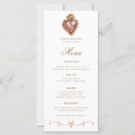Menu Janto Monograma Barroco de Coração Sagrado