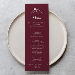 Menu Janto Montanha Silhuette Branca Burgundy