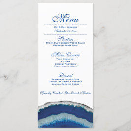 Menu janto | Recepção de casamento de Agate Azul