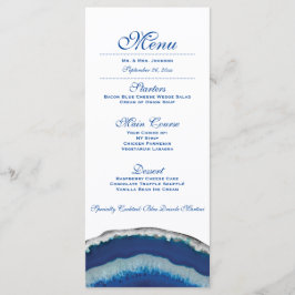 Menu janto | Recepção de casamento de Agate Azul