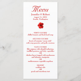 Menu Janto Red Hibiscus