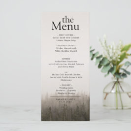 Menu Janto Rustic Minimalist Forest Misture Landscape