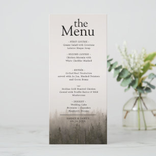 Menu Janto Rustic Minimalist Forest Misture Landscape