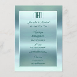 Menu janto | Satin Teal
