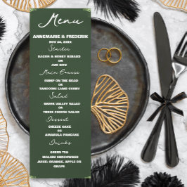 Menu Janto Verde Azul Moderno
