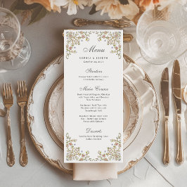 Menu Jardim Vintage | Casamento Colorido Luxuoso