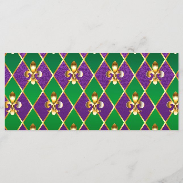 Menu Jewelry Background Mardi Gras (Frente)
