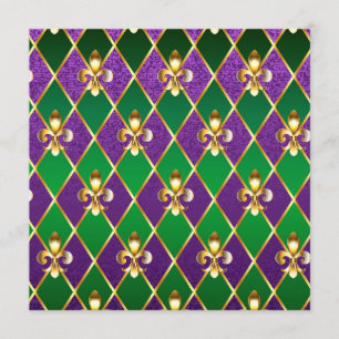 Menu Jewelry Background Mardi Gras