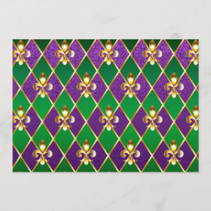 Menu Jewelry Background Mardi Gras