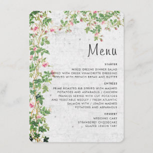 Menu Jornal de Estilo Vintage Parede Antiga Rosa Pink C