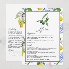 Menu La Dolce Vita Limão e Azeitona Casamento Mediterrâ