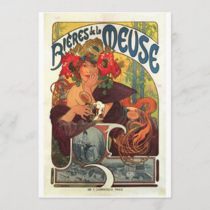 Menu La Meuse de Bieres de do vintage por Alphonse