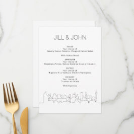 Menu Las Vegas Wedding