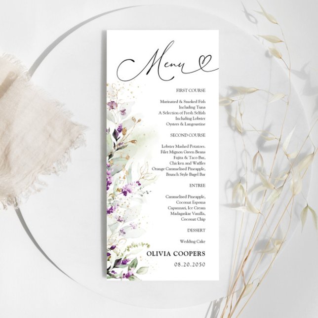 Menu Lavanda verde roxo (Criador carregado)