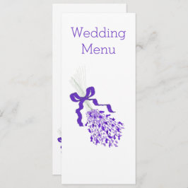 Menu Lavanda Wedding
