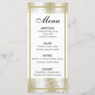 Menu Leopardo de impressão animal clássico