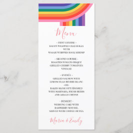 Menu LGBT Orgulho Lésbico Gay do Arco-Íris