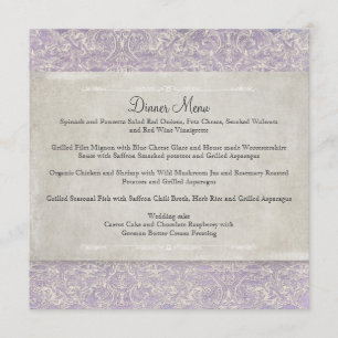 Menu Lilac Vintage - Arrendamento Francês