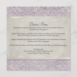 Menu Lilac Vintage Casamento Feito Pela Regência France