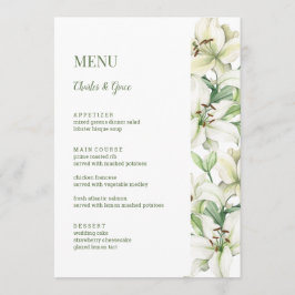 Menu LILY Blossom Elegance Wedding
