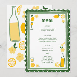 Menu Limoncello Lemonade Limões Chá de panela PERSONALI