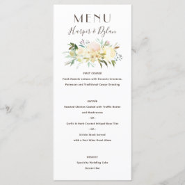 Menu Lindos Florais | Casamento por Aquarela
