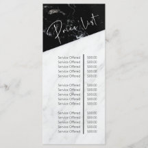 Lista de Preços do Salão de Bela Maravilha Negra e