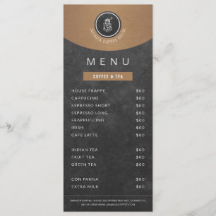 Menu Logotipo da cantina Lista de preços do quadro negr