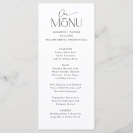 Menu Lovely Casal Font Duo