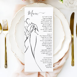 Menu Lovely Romantic Modern Wedding Dinner