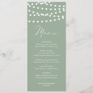 Menu Luzes Brancas Brancas Brancas Sábias Casamento Ver