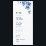 Menu Magnolia Fine Art Floral<br><div class="desc">Fine art painted flowers on a white background with an artistic vintage font.</div>