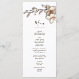 Menu Magnólia Flor 3D Escultural
