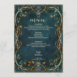 Menu Majestade o Casamento da Terra Média
