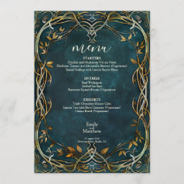 Menu Majestade o Casamento da Terra Média