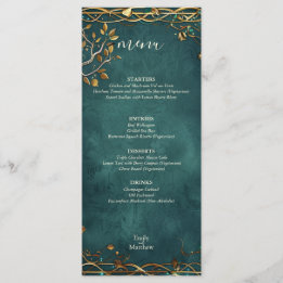 Menu Majestade o Casamento da Terra Média