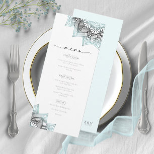 Menu Mandala Lace Rev Wedding Lt. Blue V2 ID968