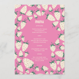 Menu Mão de Amorango Branco, Cute Pineberry, Dobra PERS