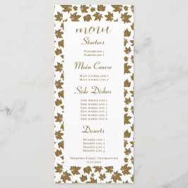 Menu Maple deixa Janto de Ação de Graças Feliz