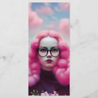 Menu Marcador de Cabelo Rosa Sério