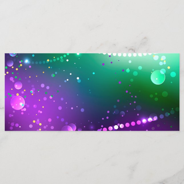 Menu Mardi Gras Festivo Purple Background (Frente)