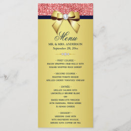 Menu Marinho Dourado Sequências de Corais Diamantes Arc