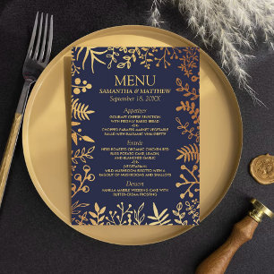Menu Marinho Elegante e Coleção de Casamentos Florais