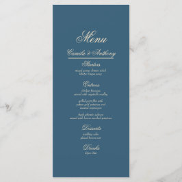 Menu Marinho White Wedding