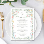 Menu Meadow Pastel French Rosas Janto Floral Weding<br><div class="desc">Para mais personalização,  clique em "Personalizar este modelo" e,  em seguida,  em "Editar usando a Ferramenta Design". Na moda fácil de usar modelos de casamento,  mais itens disponíveis na loja (convites,  rsvp,  cartas de agradecimento,  papelaria e decoração). Se precisar de ajuda ou itens correspondentes,  entre em contato comigo.</div>